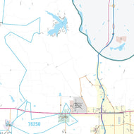 Cooke County, TX Premium Style Wall Map