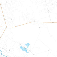 Crane County, TX Premium Style Wall Map