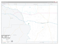 Crockett County, TX Premium Style Wall Map