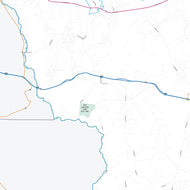 Crockett County, TX Premium Style Wall Map