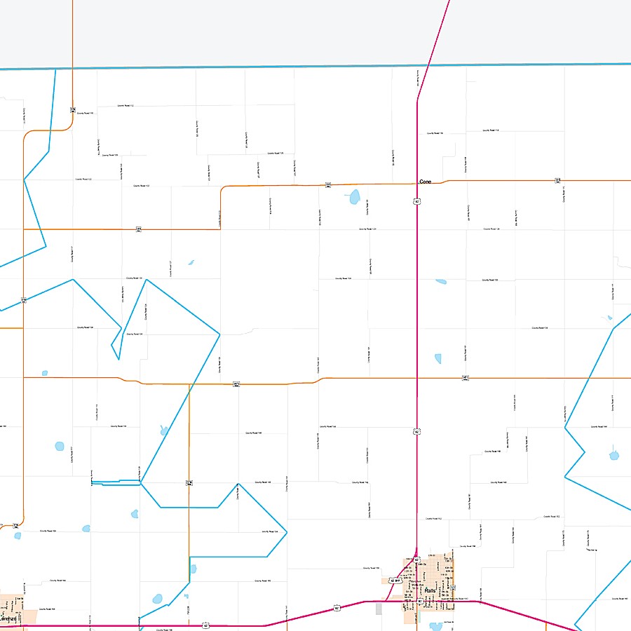 Crosby County, TX Premium Style Wall Map