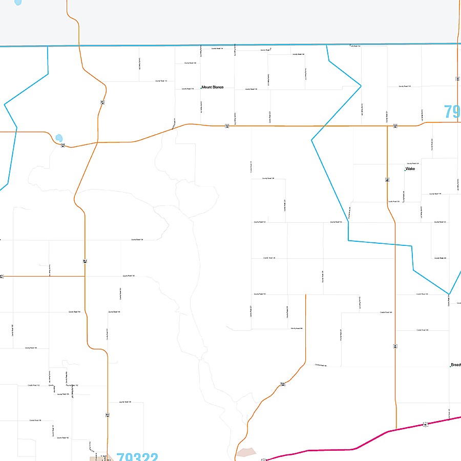 Crosby County, TX Premium Style Wall Map