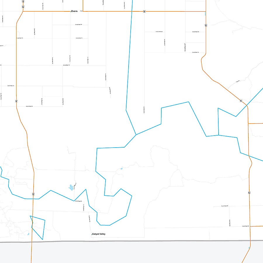 Crosby County, TX Premium Style Wall Map