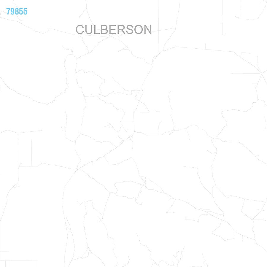 Culberson County, TX Premium Style Wall Map