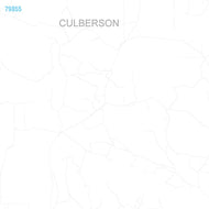 Culberson County, TX Premium Style Wall Map
