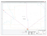 Dallam County, TX Premium Style Wall Map