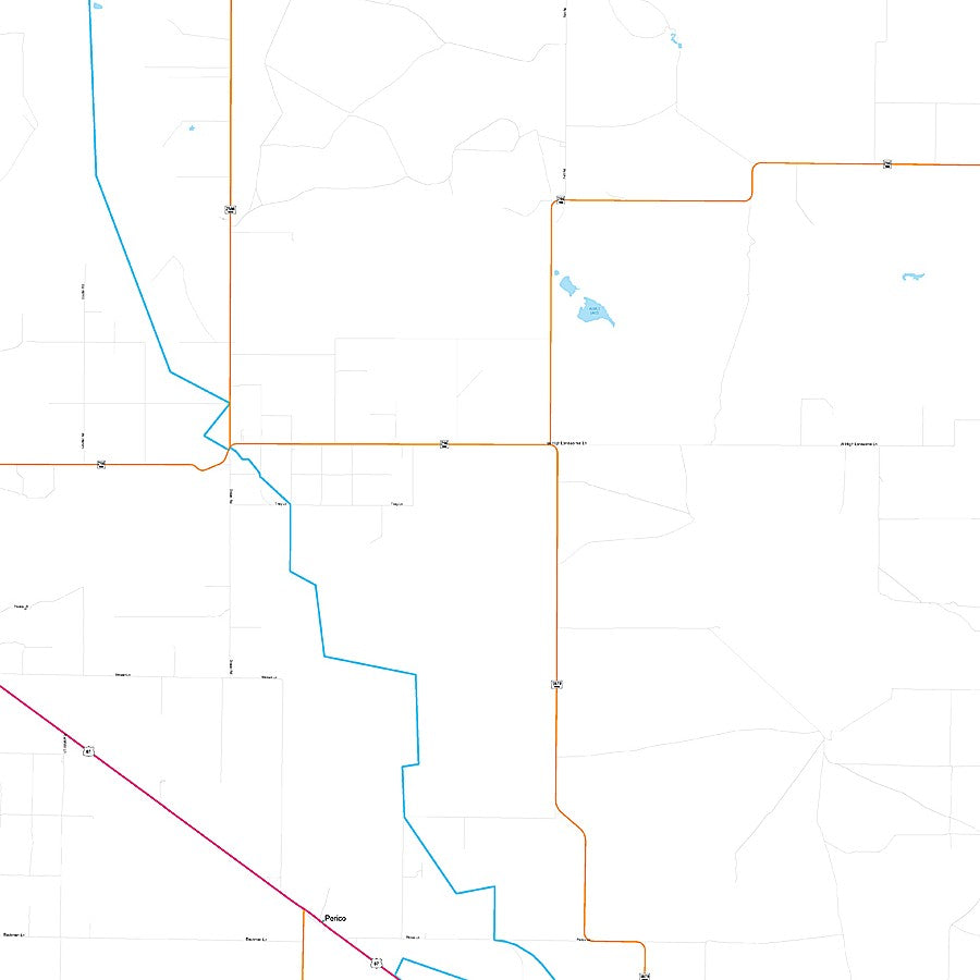 Dallam County, TX Premium Style Wall Map