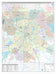 Dallas County, TX Premium Style Wall Map