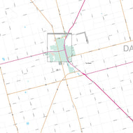 Dawson County, TX Premium Style Wall Map