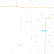 Deaf Smith County, TX Premium Style Wall Map
