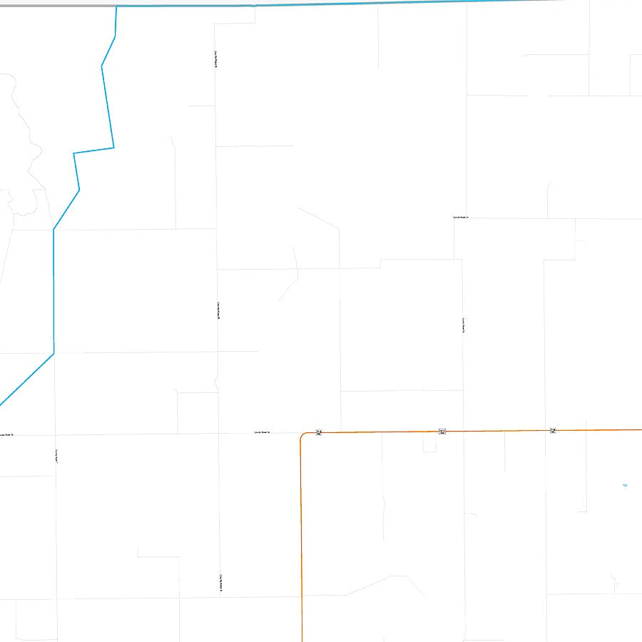 Deaf Smith County, TX Premium Style Wall Map