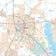 Denton County, TX Premium Style Wall Map
