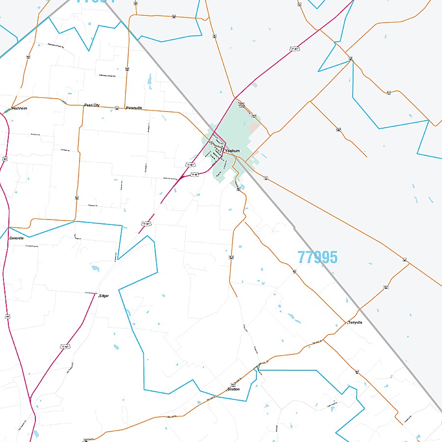 DeWitt County, TX Premium Style Wall Map