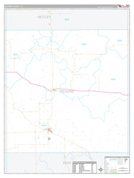Dickens County, TX Premium Style Wall Map