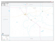 Dimmit County, TX Premium Style Wall Map