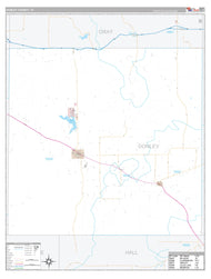 Donley County, TX Premium Style Wall Map