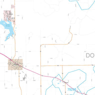 Donley County, TX Premium Style Wall Map