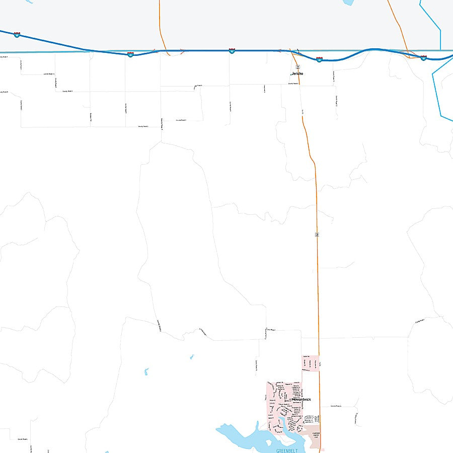Donley County, TX Premium Style Wall Map