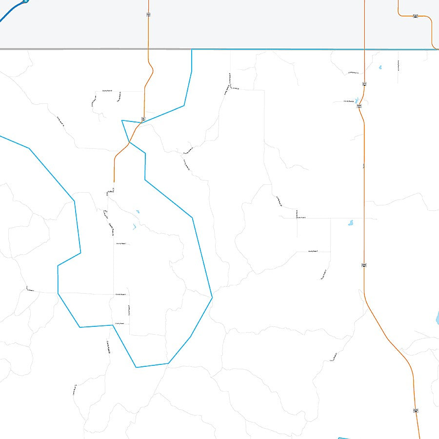 Donley County, TX Premium Style Wall Map