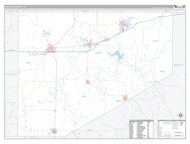 Eastland County, TX Premium Style Wall Map