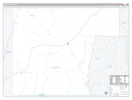 Edwards County, TX Premium Style Wall Map