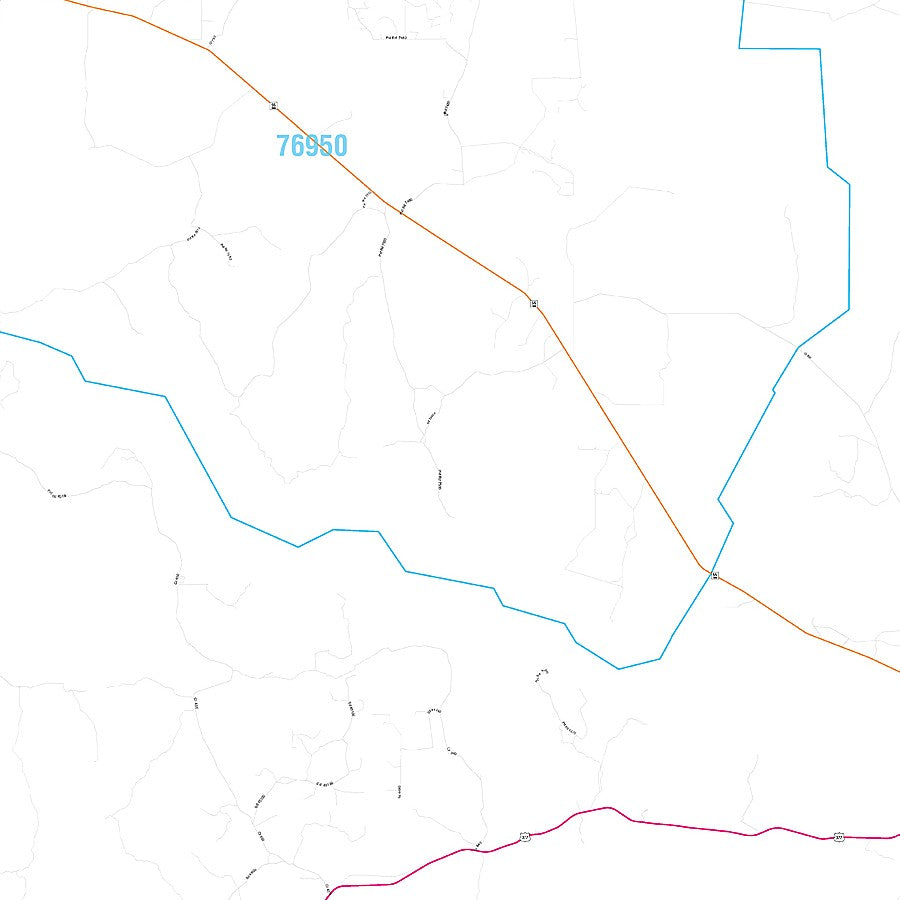 Edwards County, TX Premium Style Wall Map