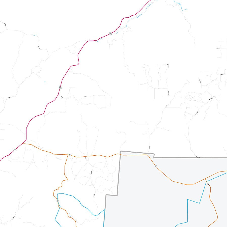 Edwards County, TX Premium Style Wall Map