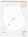 Erath County, TX Premium Style Wall Map