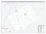 Falls County, TX Premium Style Wall Map