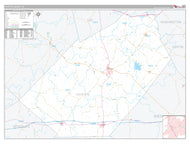 Fayette County, TX Premium Style Wall Map