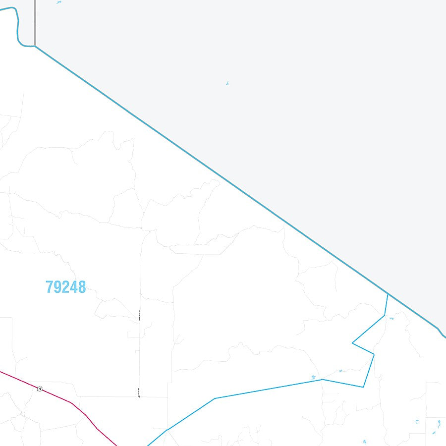 Foard County, TX Premium Style Wall Map