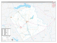 Freestone County, TX Premium Style Wall Map