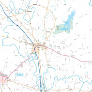 Freestone County, TX Premium Style Wall Map