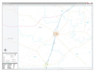 Frio County, TX Premium Style Wall Map