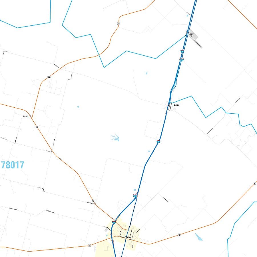 Frio County, TX Premium Style Wall Map
