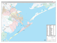 Galveston County, TX Premium Style Wall Map