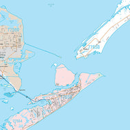 Galveston County, TX Premium Style Wall Map