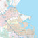Galveston County, TX Premium Style Wall Map