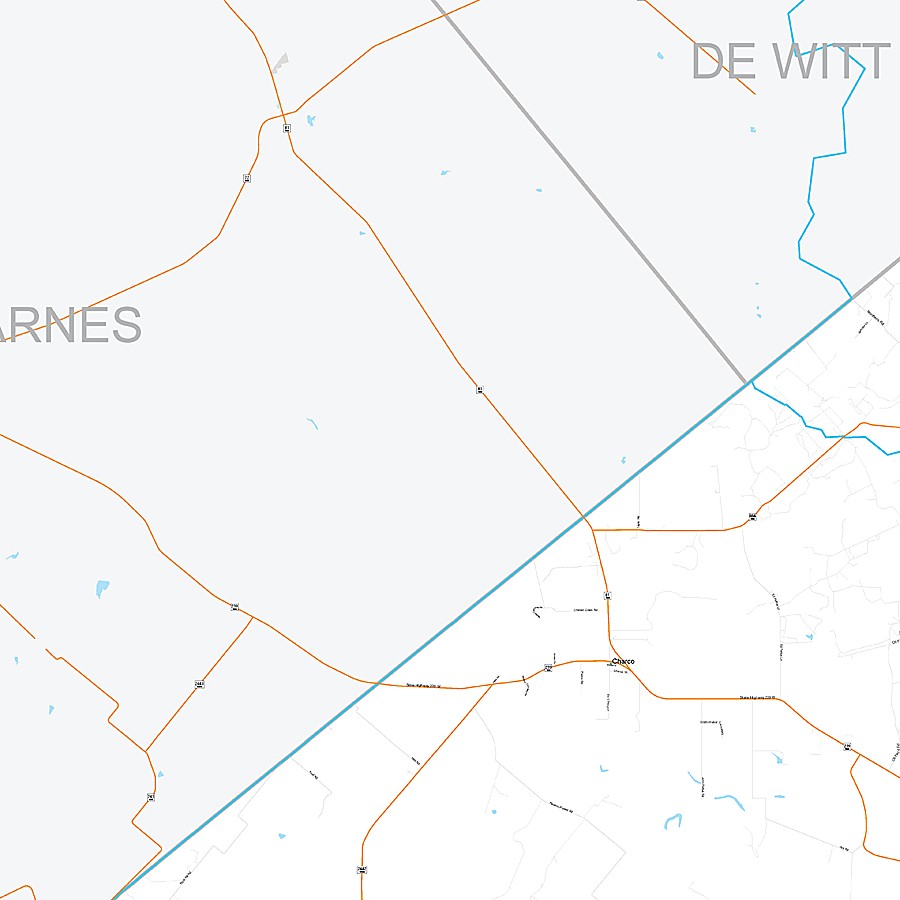 Goliad County, TX Premium Style Wall Map