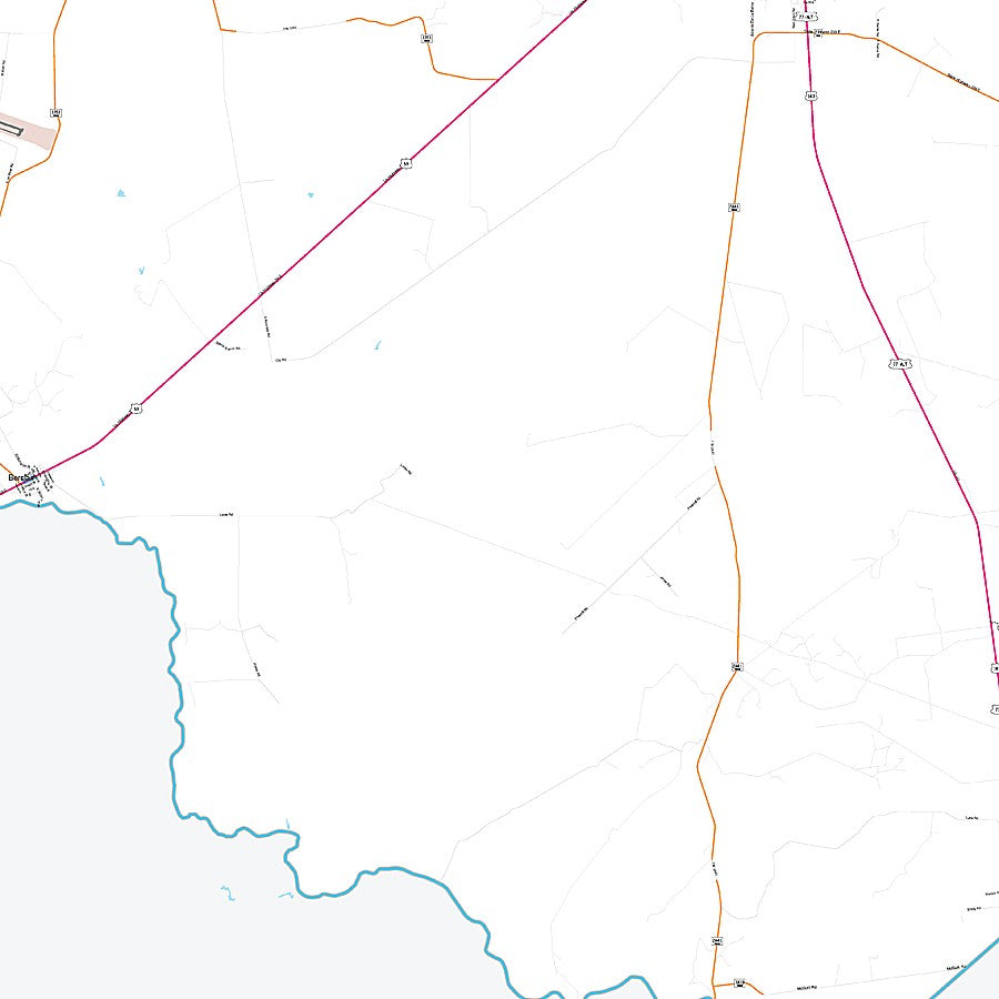 Goliad County, TX Premium Style Wall Map