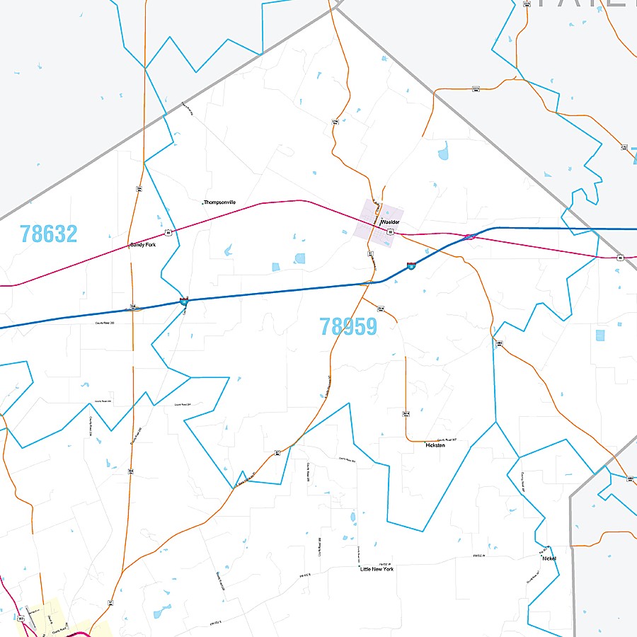 Gonzales County, TX Premium Style Wall Map