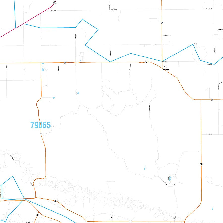 Gray County, TX Premium Style Wall Map