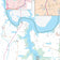 Grayson County, TX Premium Style Wall Map