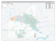 Gregg County, TX Premium Style Wall Map