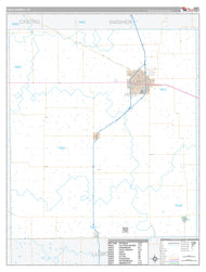 Hale County, TX Premium Style Wall Map