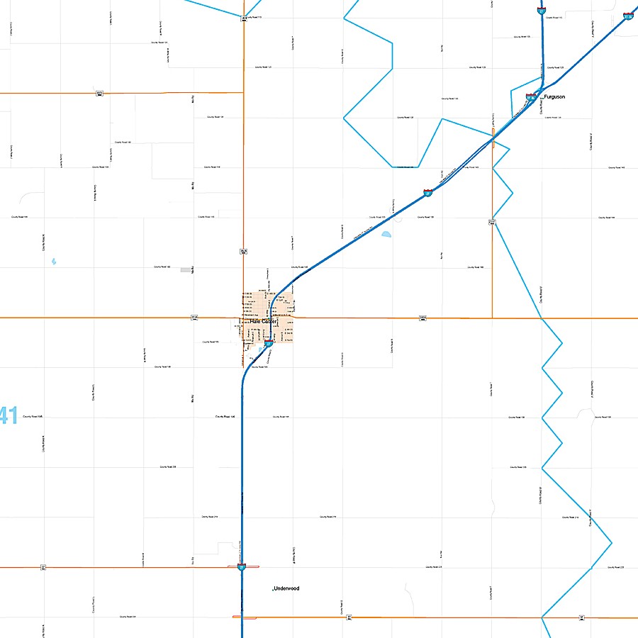 Hale County, TX Premium Style Wall Map
