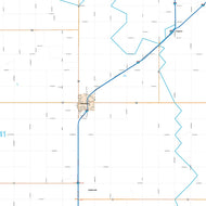 Hale County, TX Premium Style Wall Map