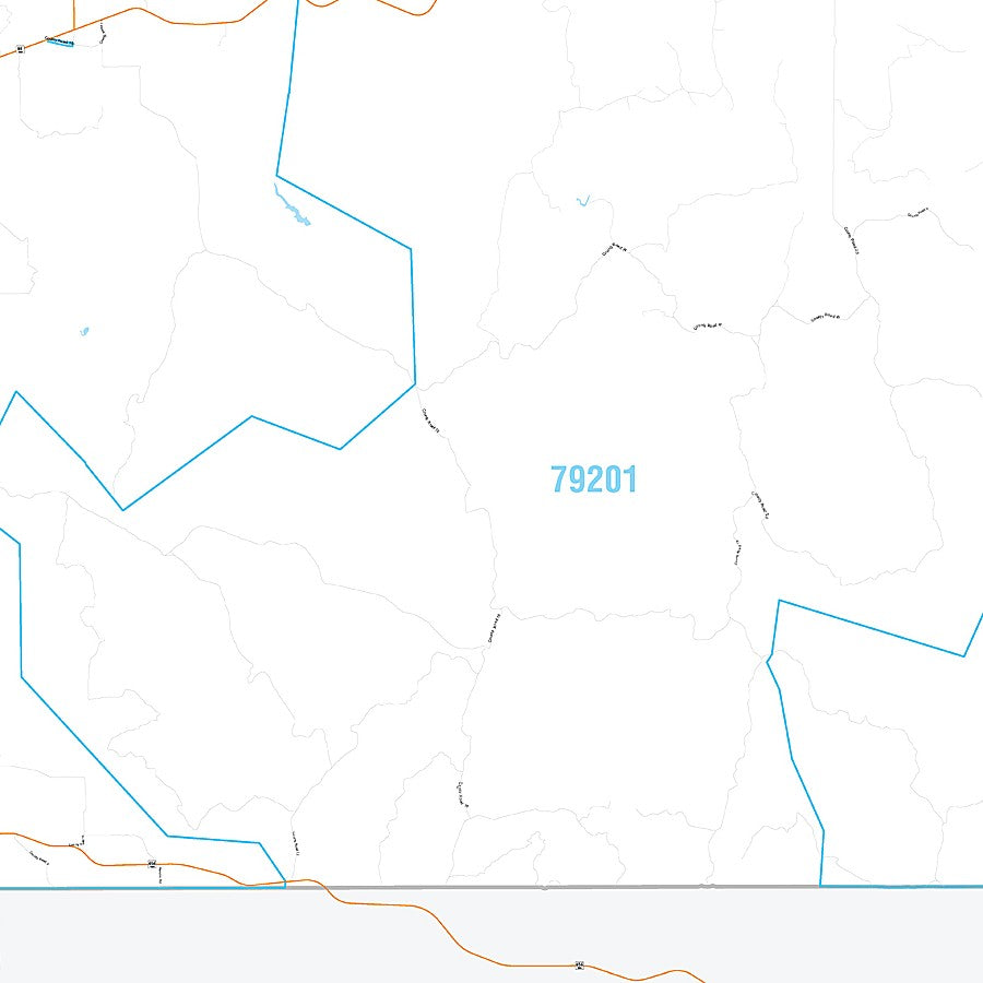 Hall County, TX Premium Style Wall Map