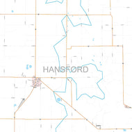 Hansford County, TX Premium Style Wall Map