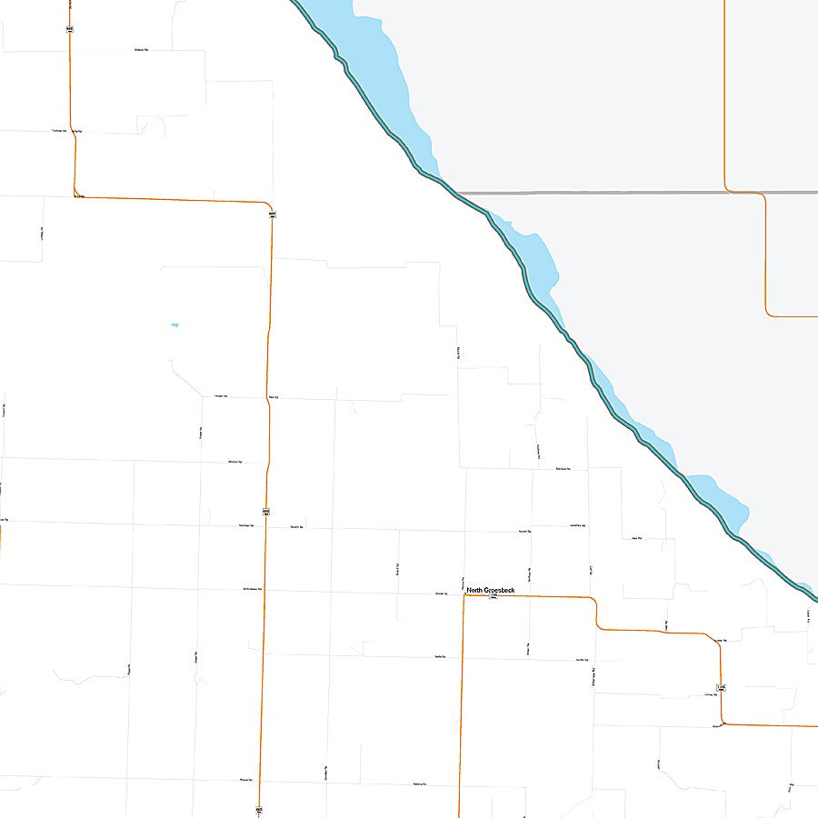 Hardeman County, TX Premium Style Wall Map